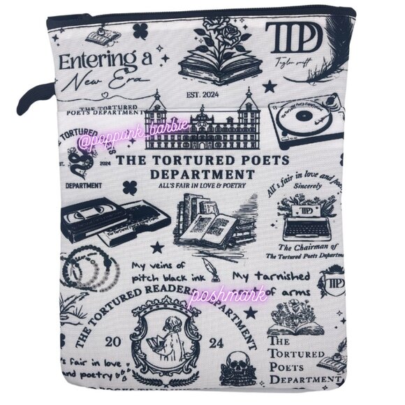 🆕 Taylor Swift TTPD Makeup Travel Bag Pencil‎ Case🪶 - Picture 1 of 4